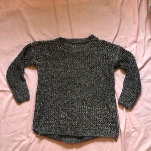 Chunky Black and Whit Knit Sweater